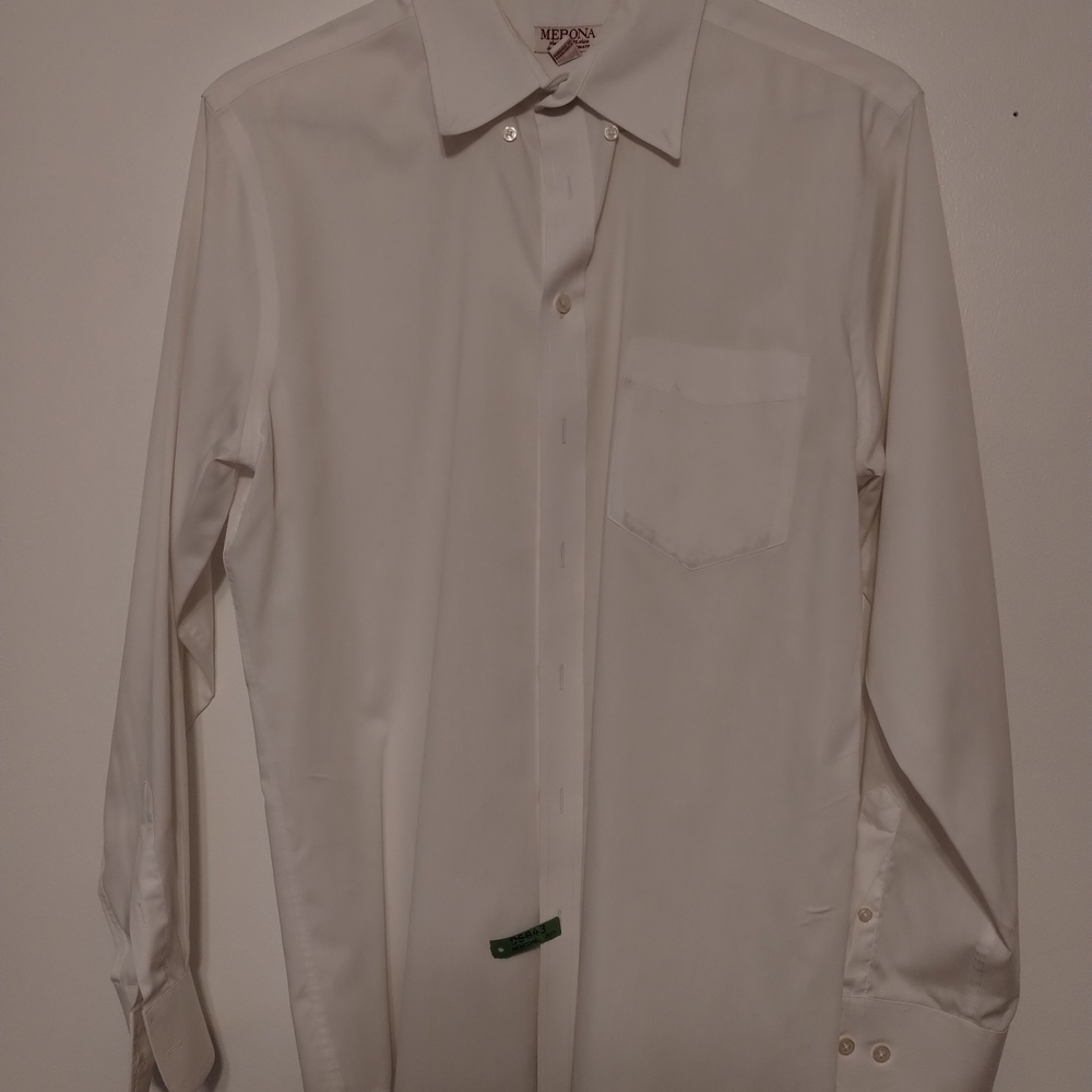 Merona White Dress Shirt Classic Cotton Blend